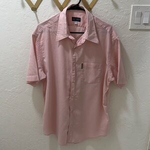 Armani Jeans Light Pink Casual Button Down Shirt